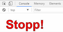 Console Facebook Stop