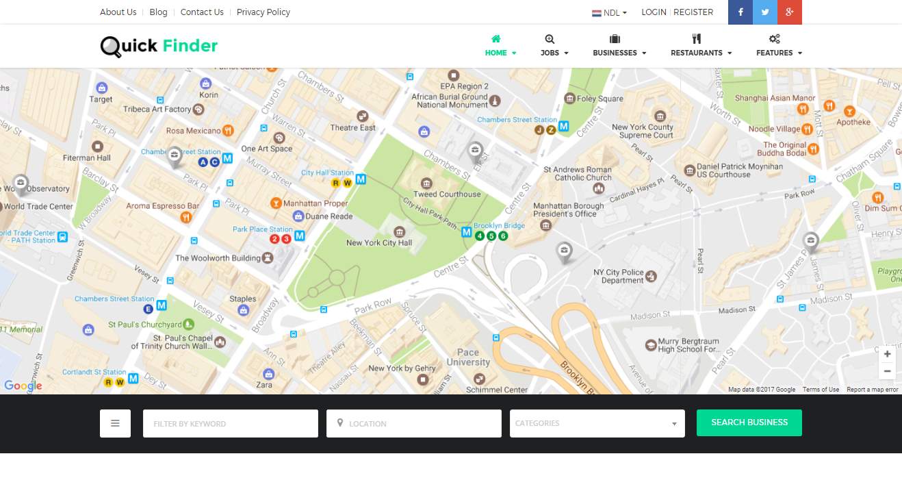 Quick Finder Premium Directory Template