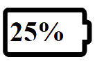 Font Awesome Icon Battery with custom percent