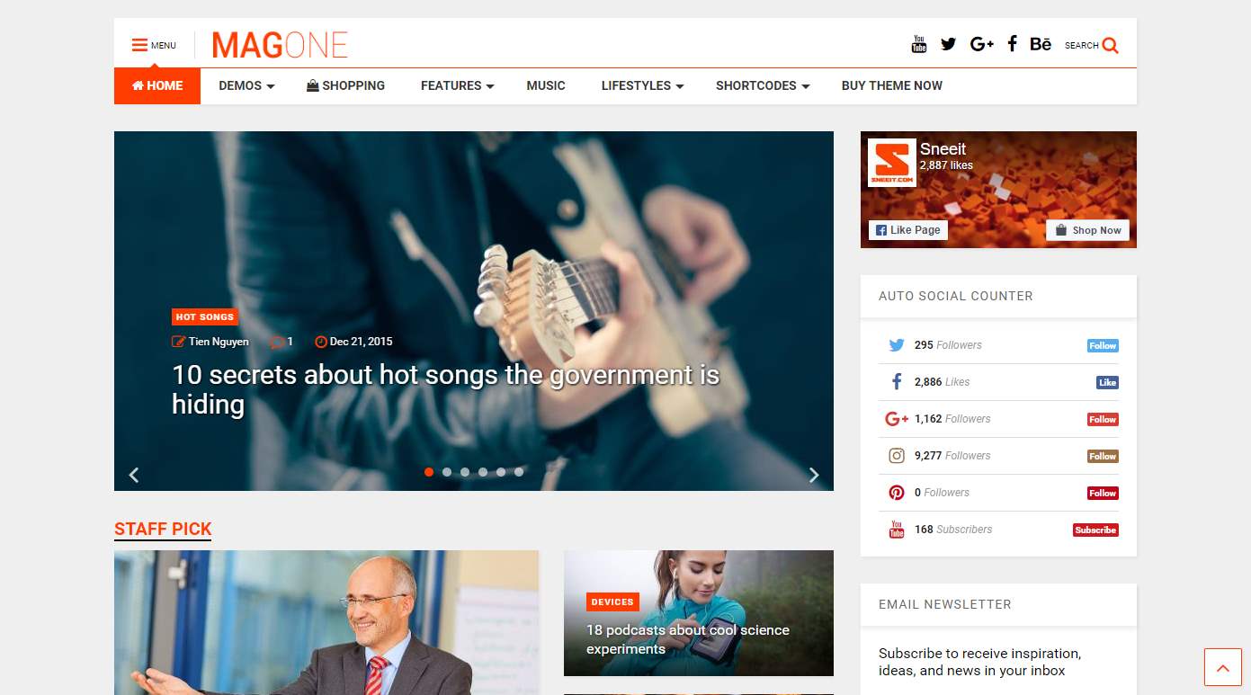 MagOne Premium WordPress Theme