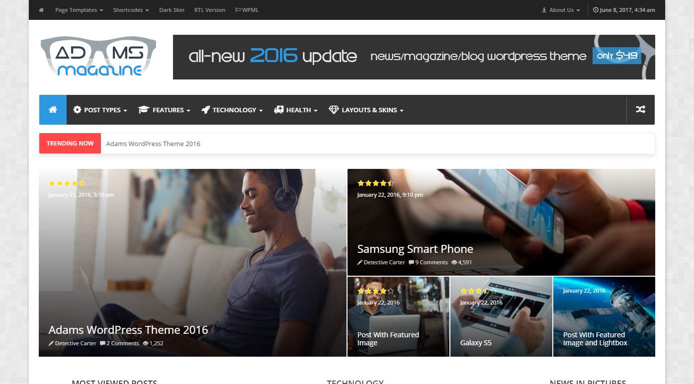 Adams WordPress Premium Theme