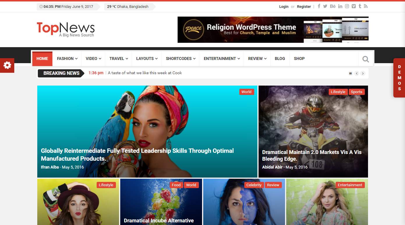 Top News Premium Theme Wordpress