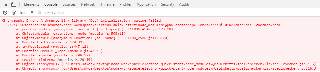 Error native module electron spellchecker