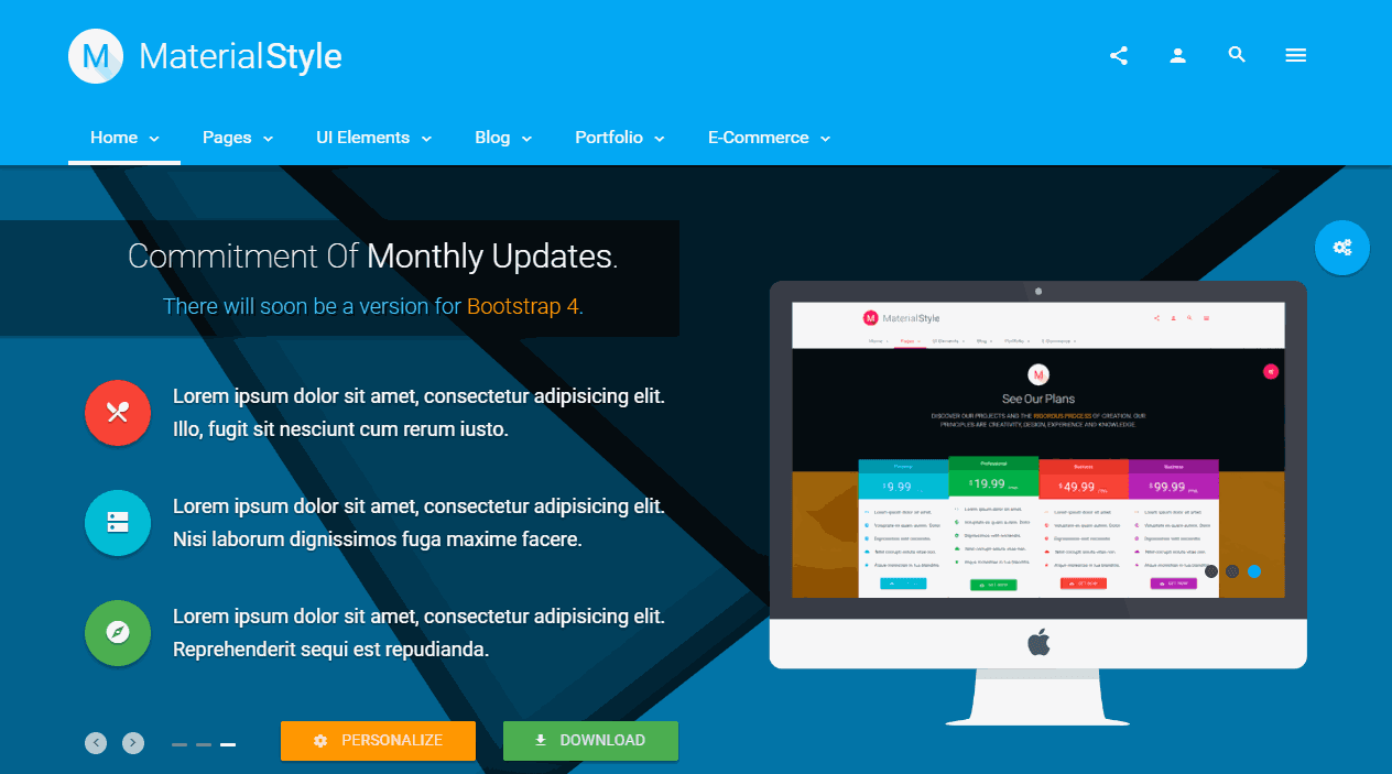 Premium Corporate Material Style