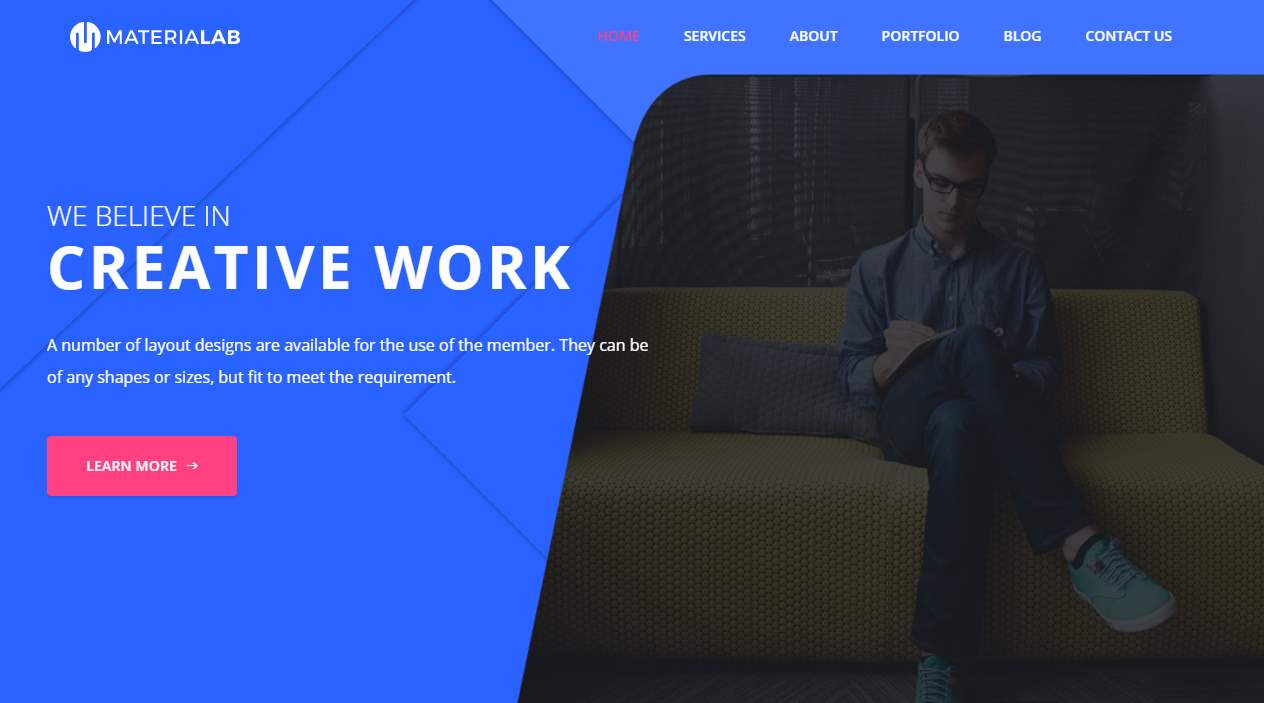 Material Lab Premium HTML Template