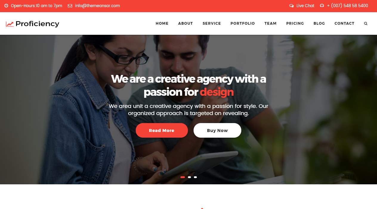 Proficiency Corporate Material Premium Template