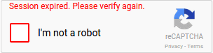 Recaptcha Expired