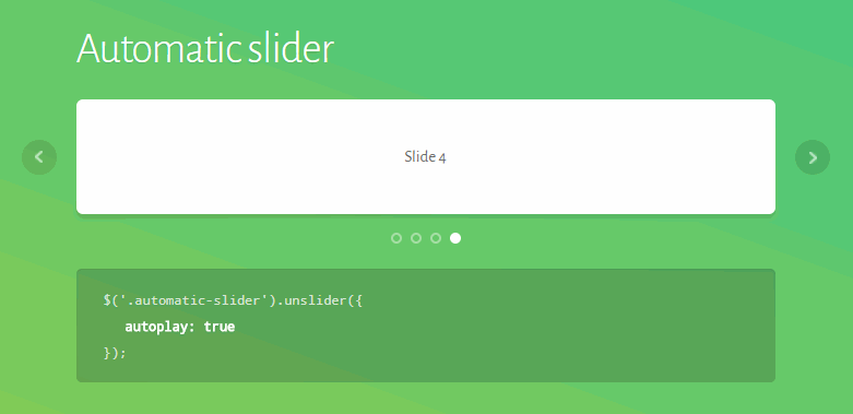 Unslider jQuery Slider