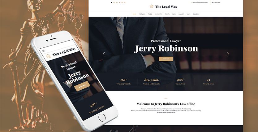 The Legal Way - Lawyer & Attorney WordPress Theme