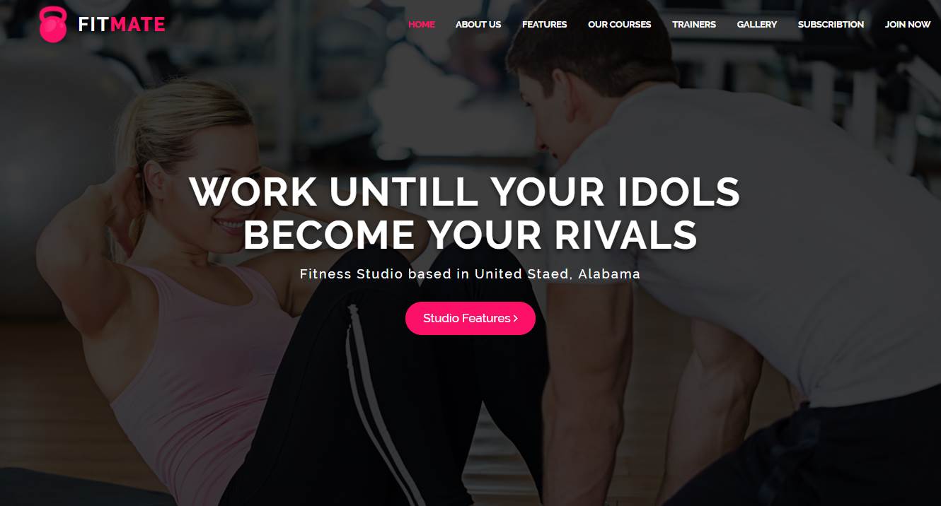 Fitmate Fitness Studio Template