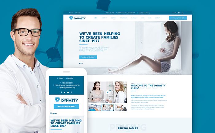 Dynasty - Reproduction Clinic Responsive WordPress Theme
