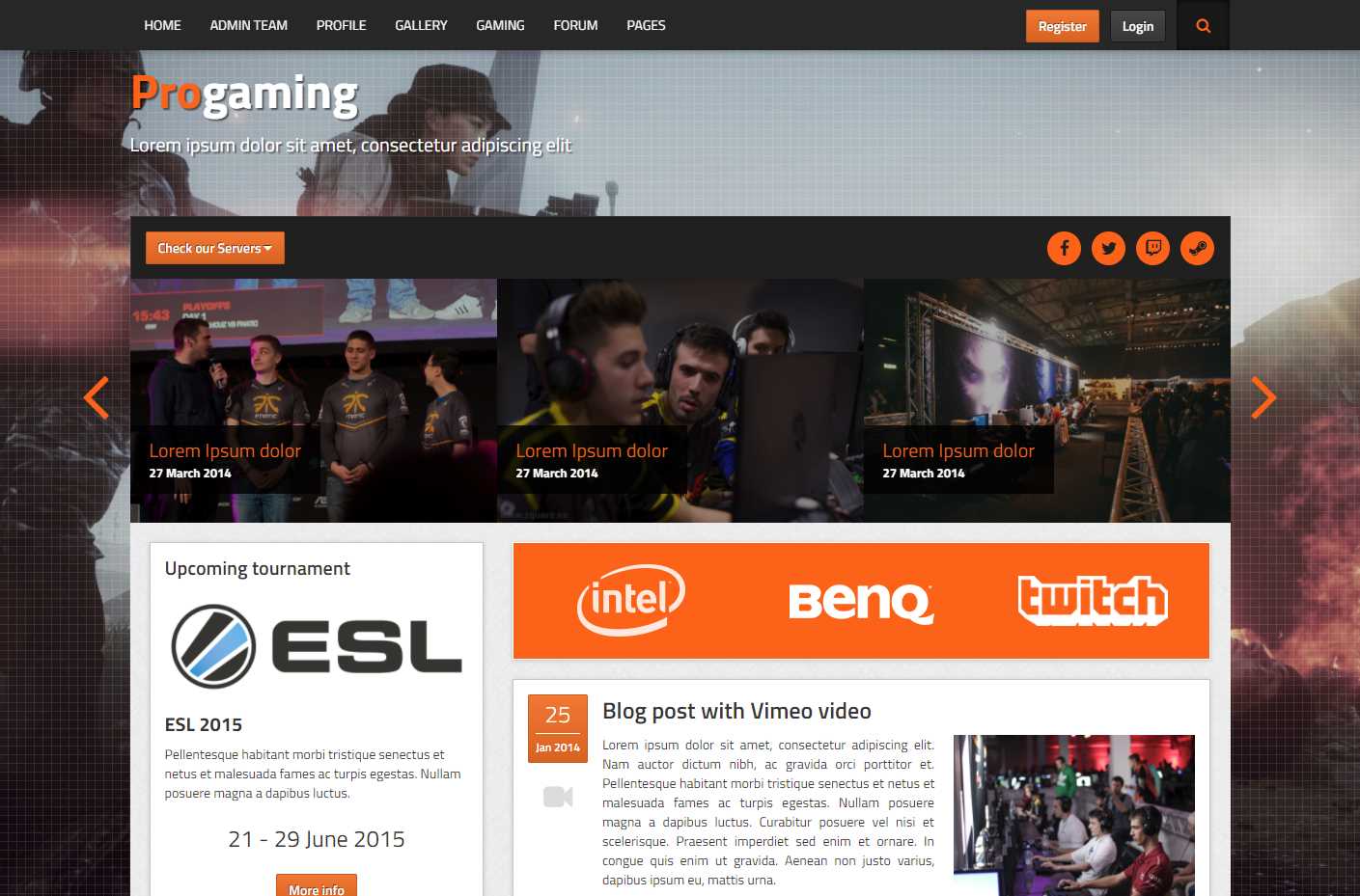 ProGaming HTML Template