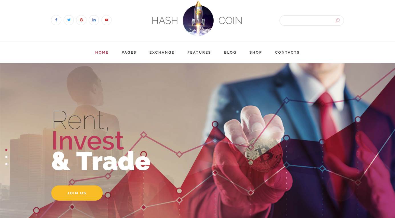 HashCoin Plus HTML Premium Template