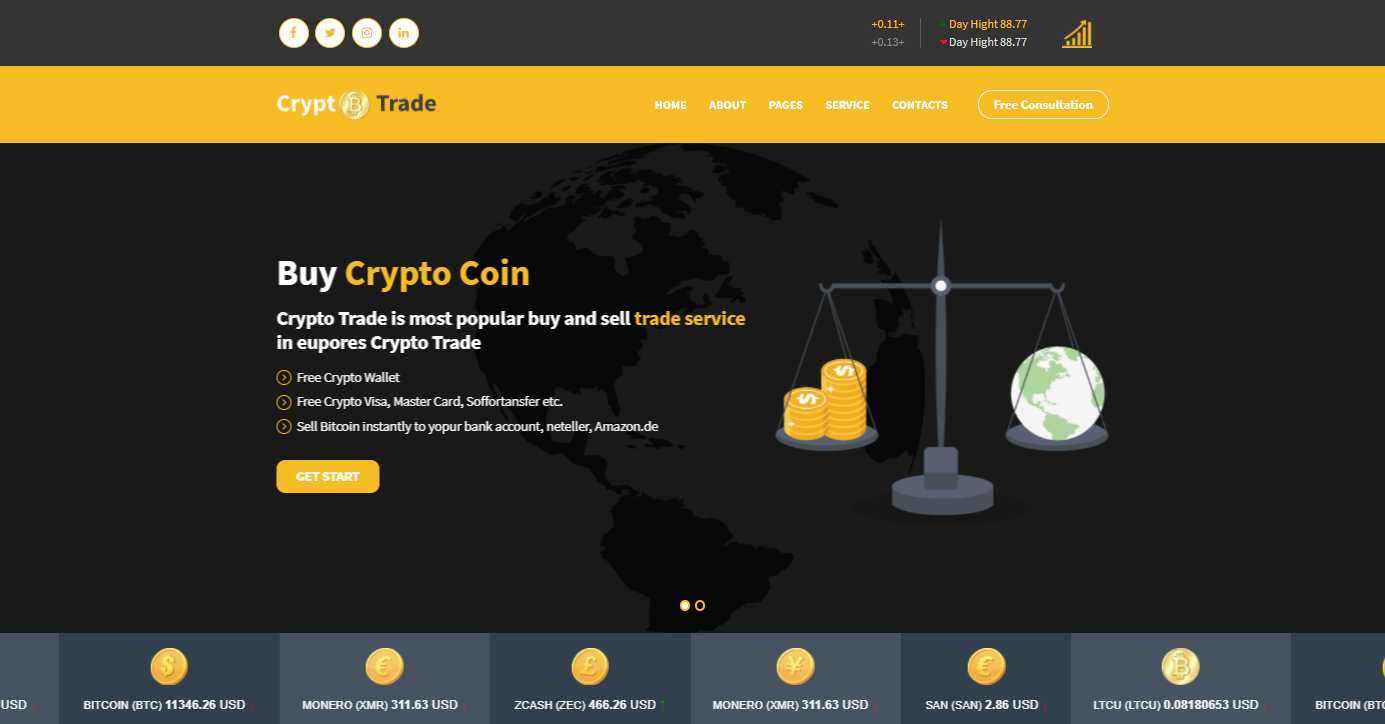 Top 10 B!   est Premium Cryptocurrency Related Html Templates Our - 