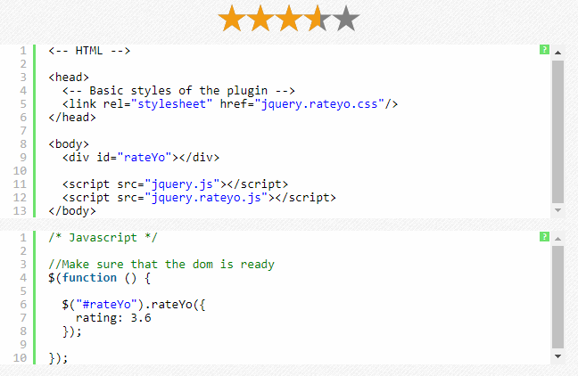 RateYo jQuery Plugin