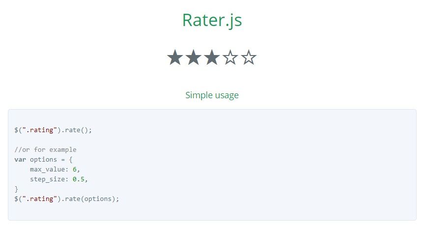 Top 7: Best jQuery & JavaScript Star Rating Plugins | Our Code World
