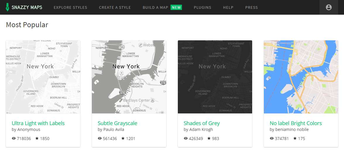 Snazzy Maps Custom Google Maps Themes