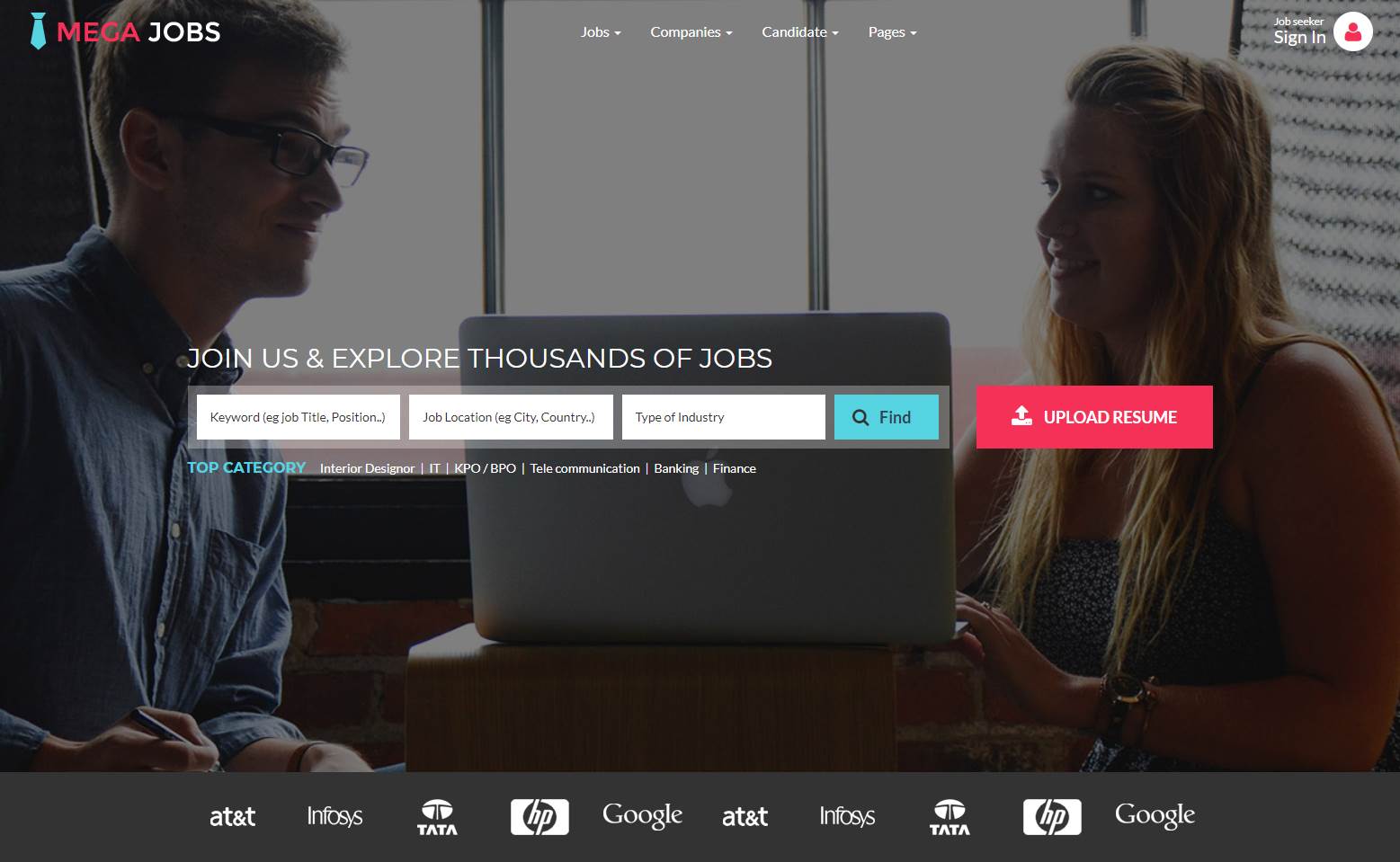 Top 10: Best Premium Job Portal HTML Templates | Our Code World