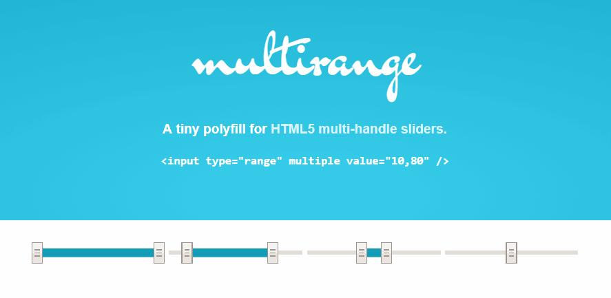 Multirange Polyfill HTML5