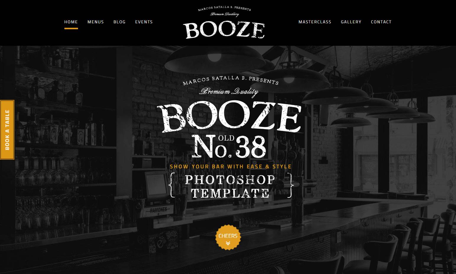 Booze Pub Premium HTML Template