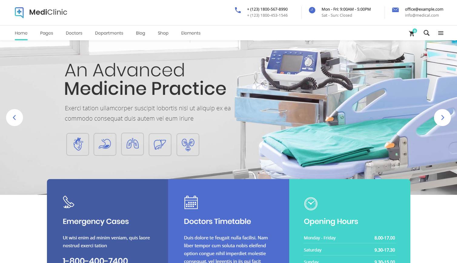 Mediclinic Premium Wordpress Template