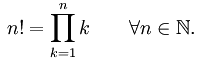 Math Factorial Number Notation