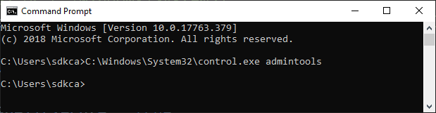Administrative Tools Windows C#