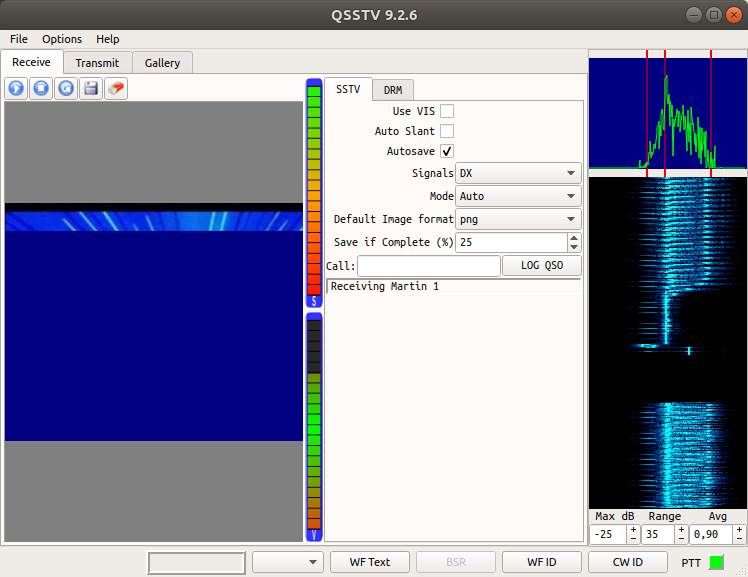 QSSTV Decoding Martin1 Data