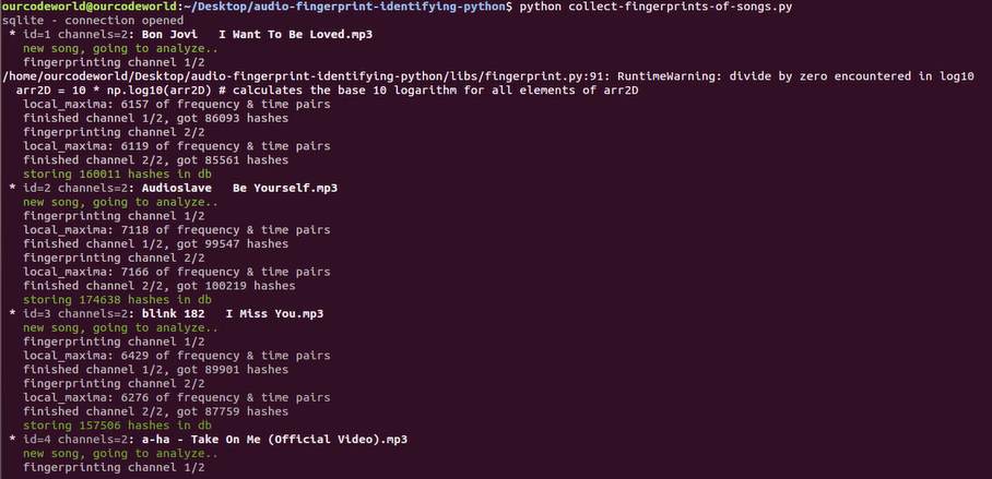 Creating your own Shazam (identify songs) with Python through audio ...