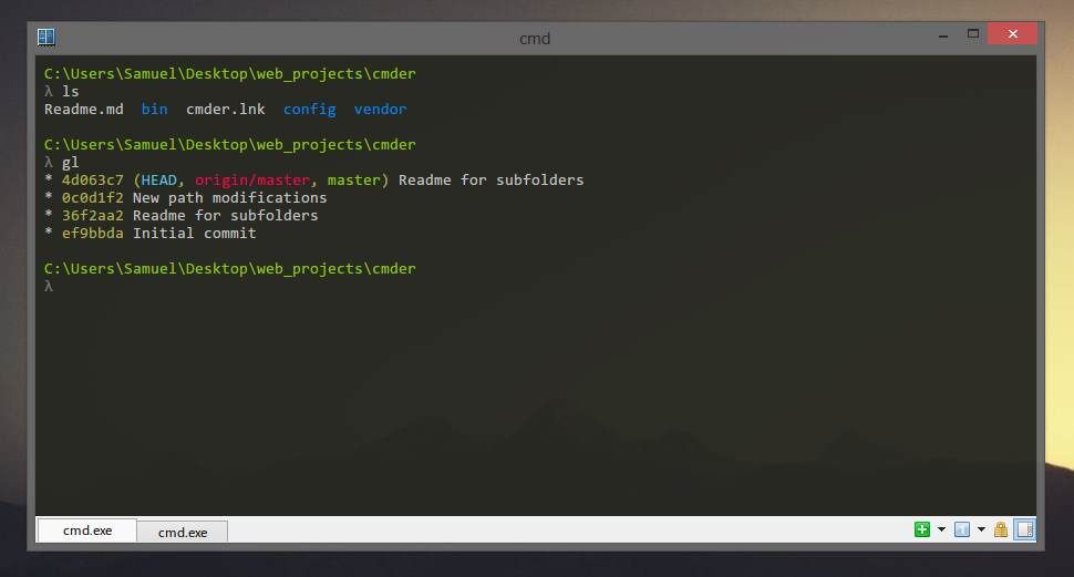 CMDER Windows Terminal