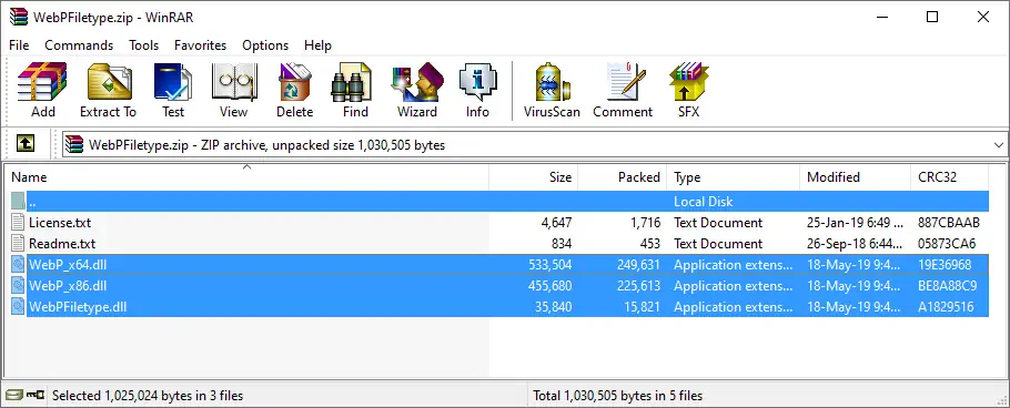 WebP Plugin Paint.NET