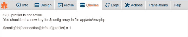 SQL Profiler Enable Magento 2