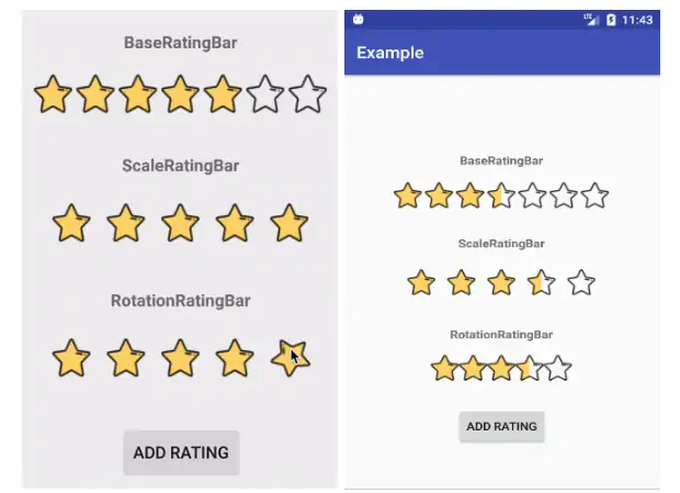SimpleRatingBar By Ome Widget