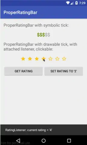 ProperRatingBar
