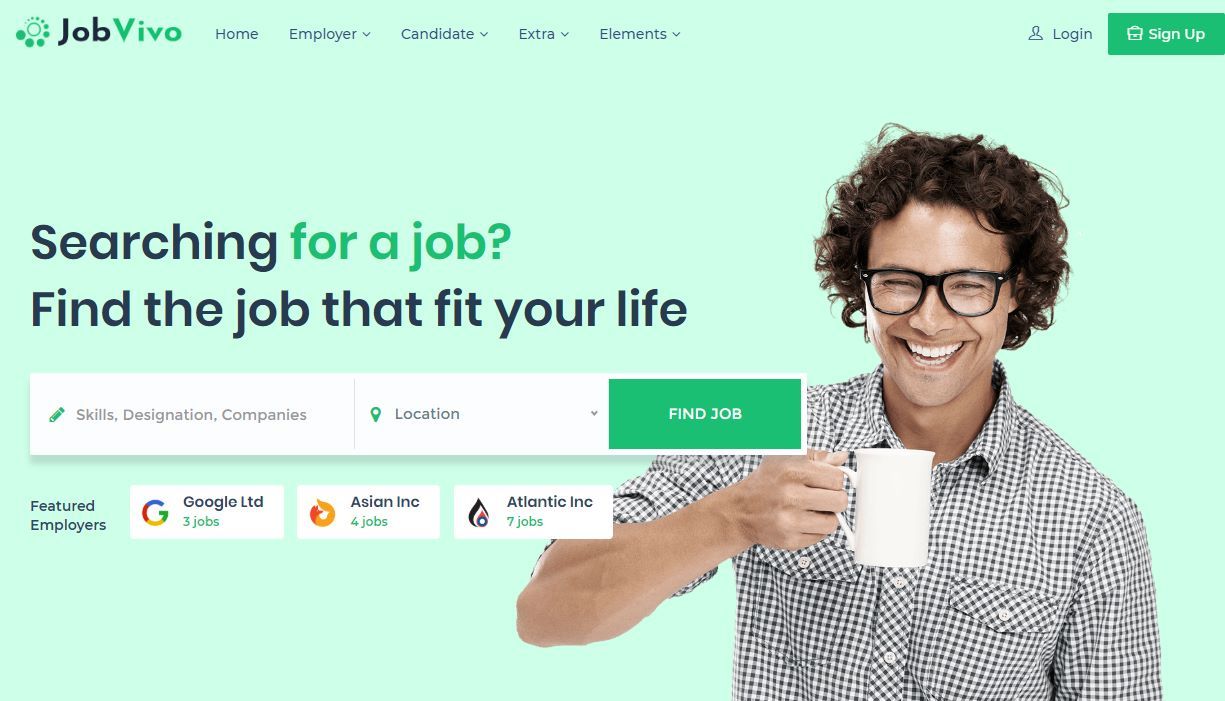 JobVivo Premium Job Portal Template