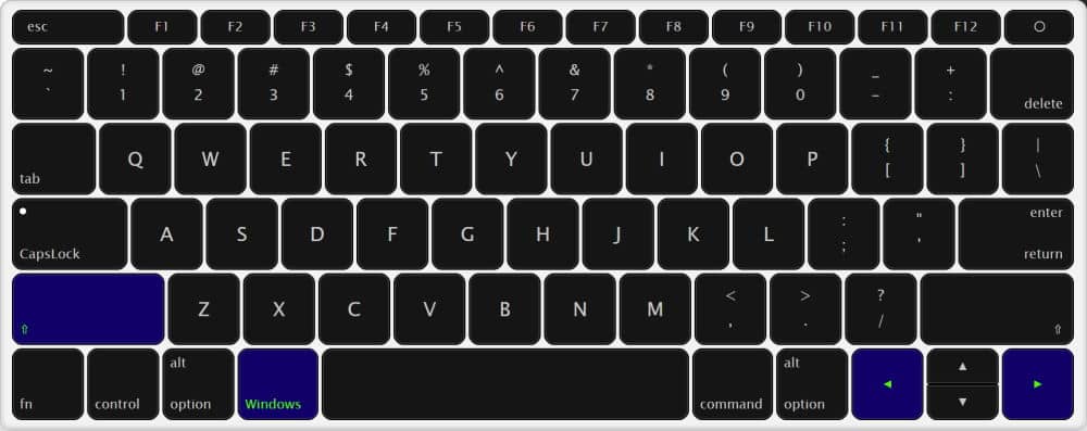 keyboard shortcut to move window