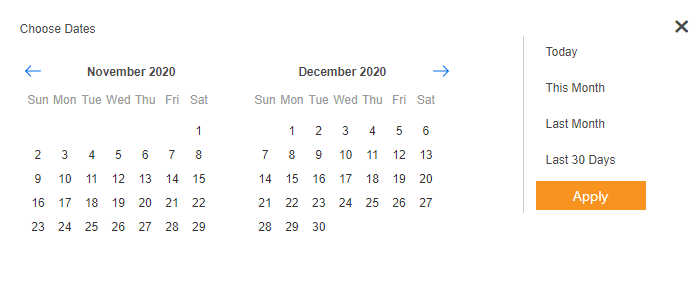 Vue.js Range Date Picker