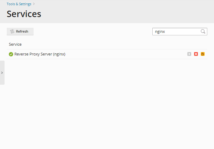Plesk Services Nginx