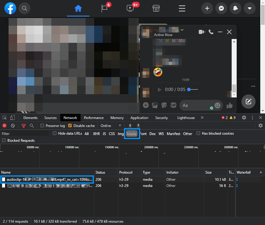 Download Facebook Voice Note