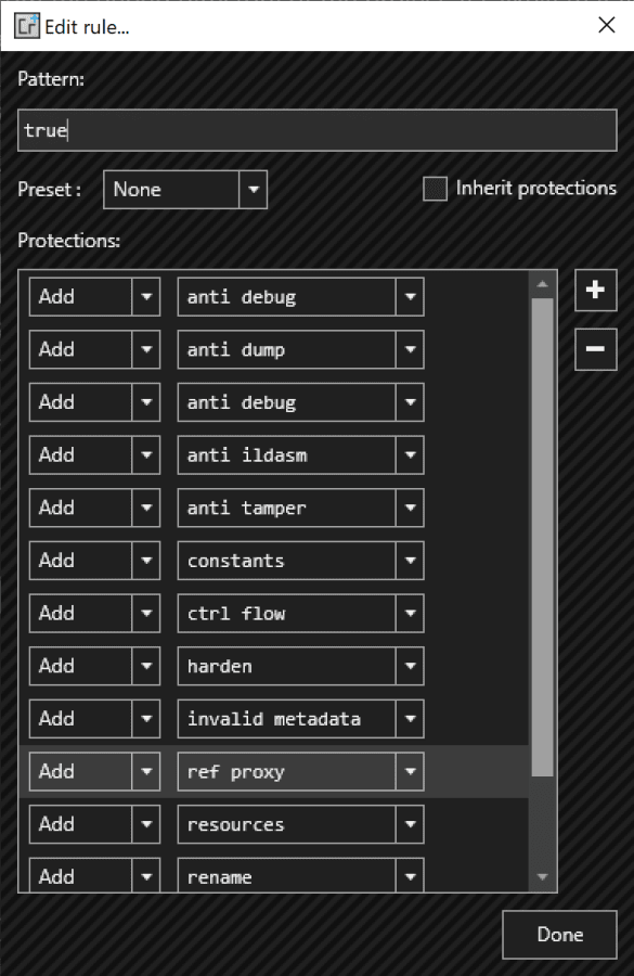 Obfuscation Rules ConfuserEx