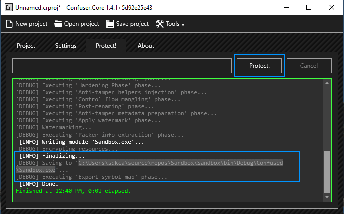 Protect Executable through ConfuserEx