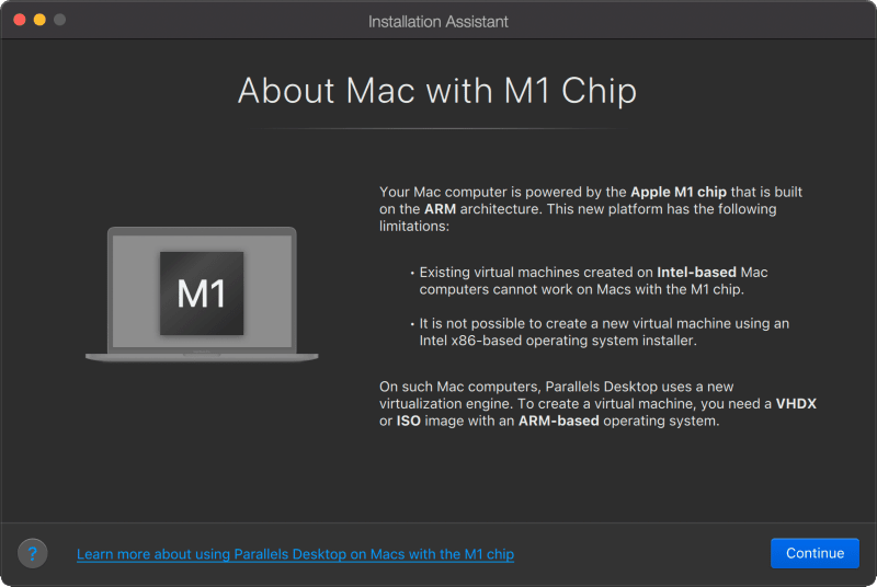 Parallels Mac Installation