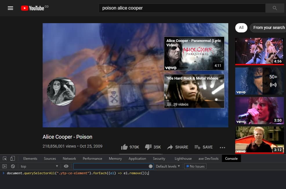 YouTube Videos Cards at the end