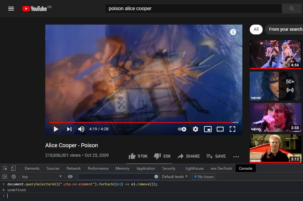 Remove Cards at the end of the videos YouTube