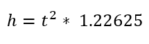 Jump Height Formula by Bosco