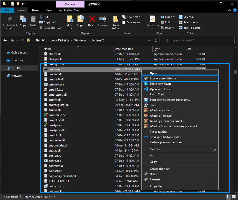 Run CMD as Administrator