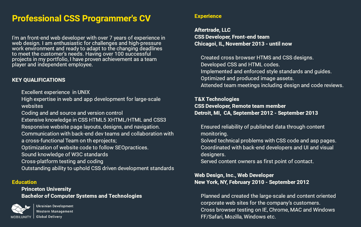CSS Specialist Hire