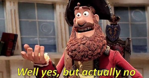 Well yes, but actually no