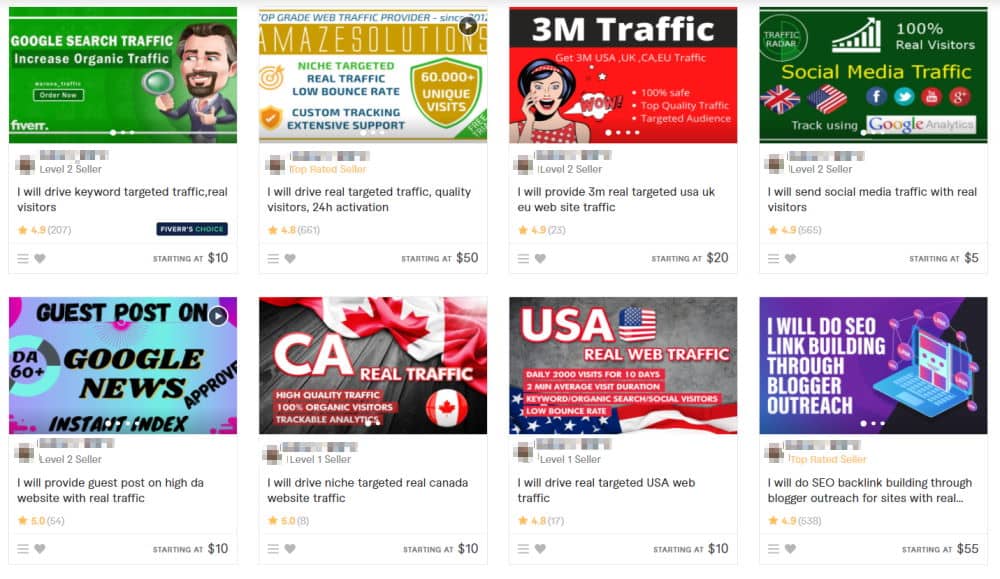 Traffic Fiverr