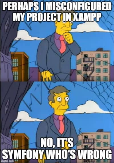 Skinner Xampp Symfony